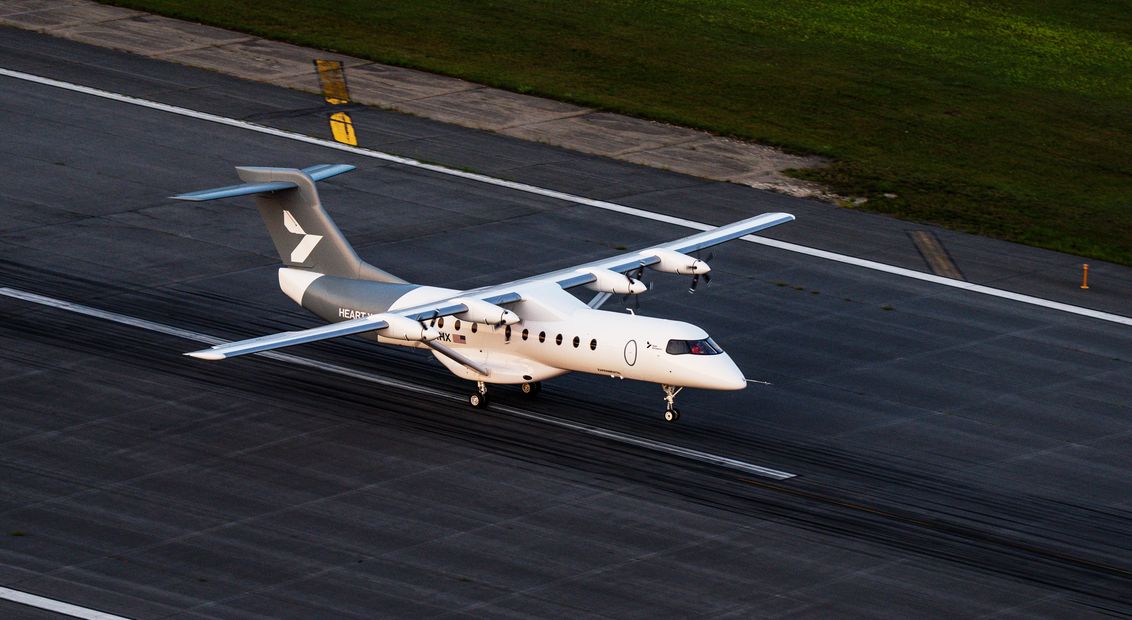 Heart Aerospace X1 preparing for takeoff